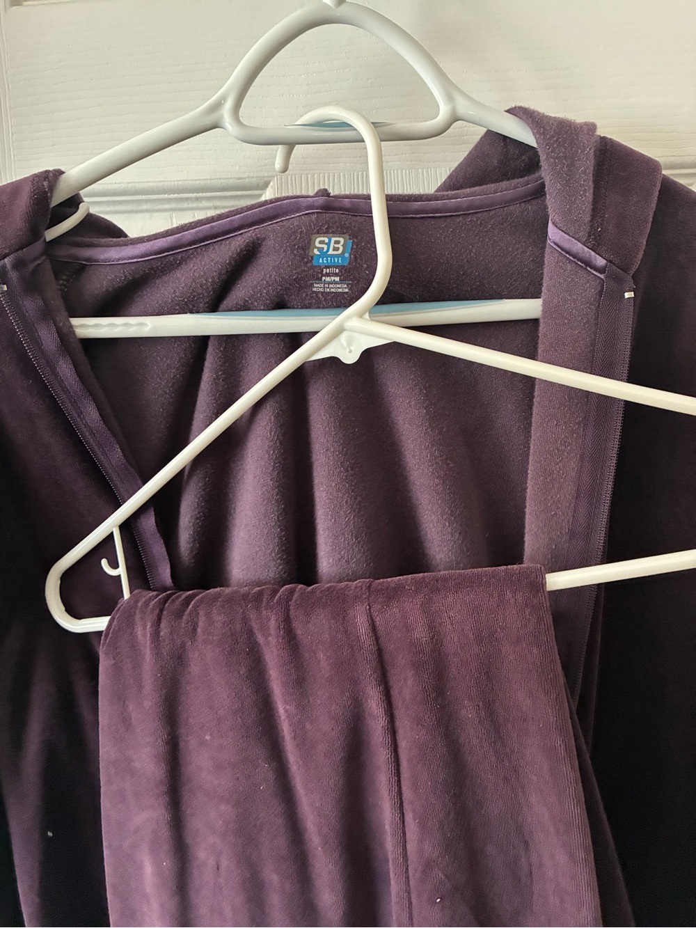 SB Active Women's Plum Track Pants & Hoodie Set - Deep Plum